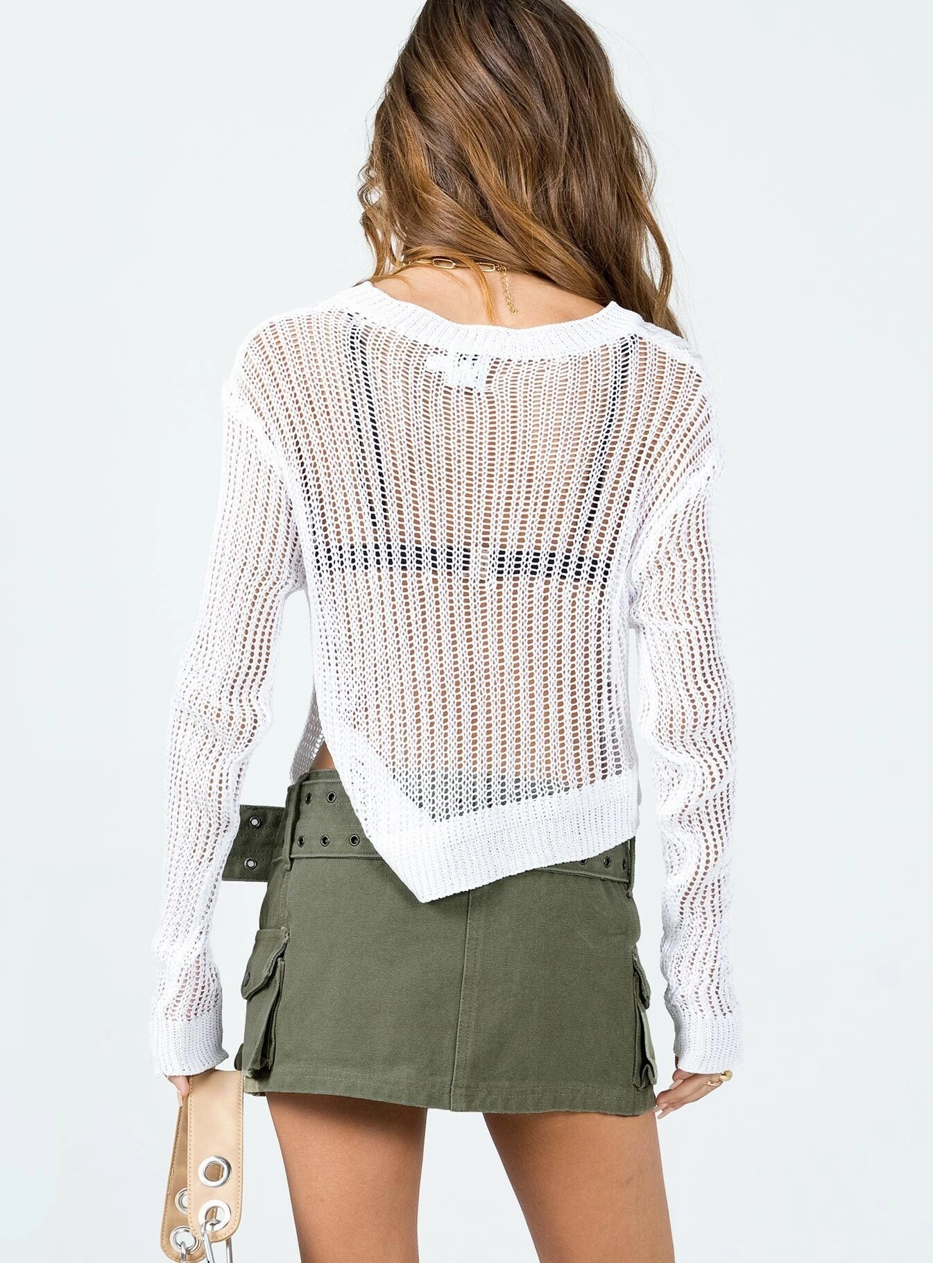 Iconic Cargo Mini Skirt Khaki Ankle length