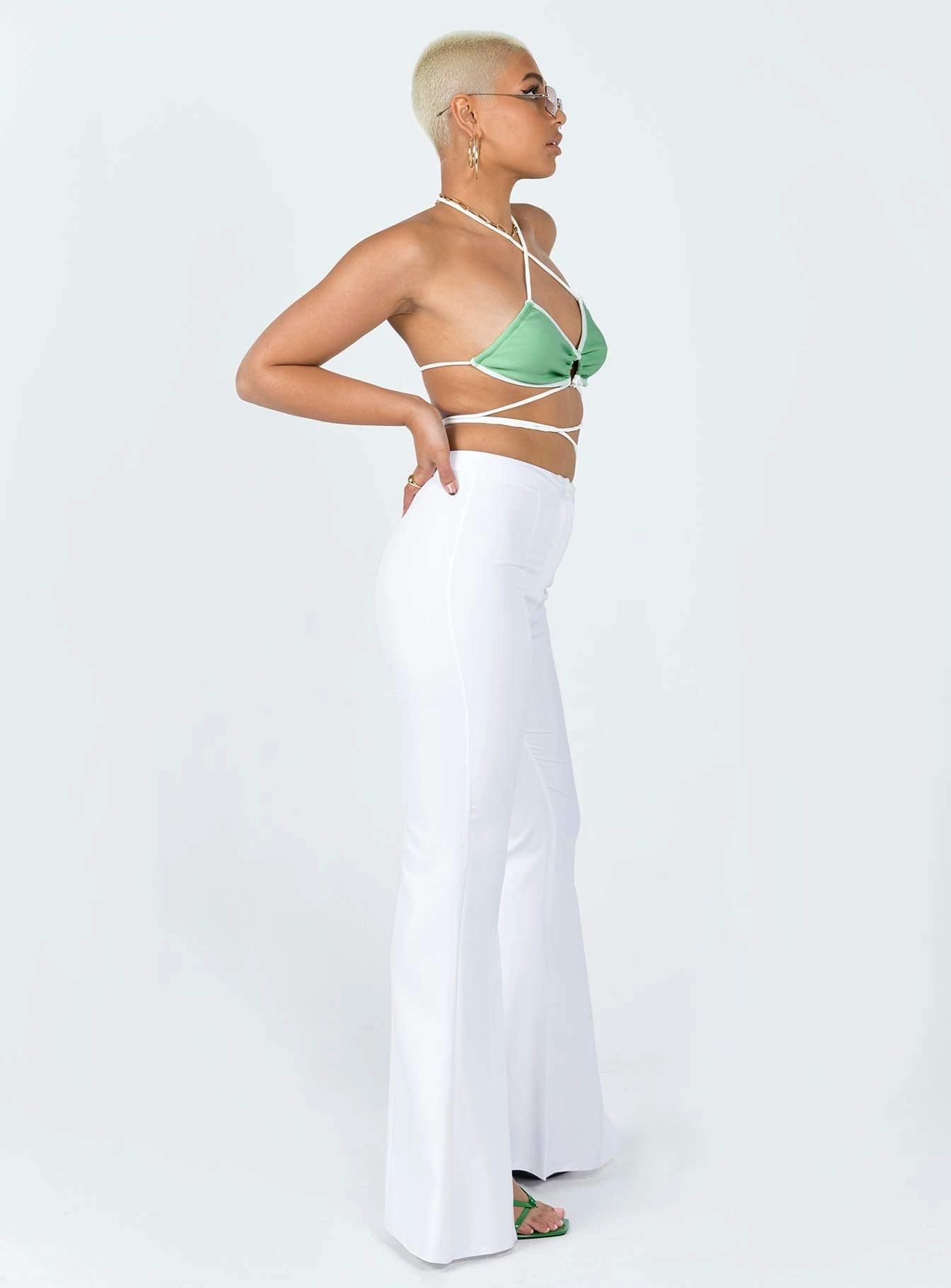 Flexible Knees Premium Quality Dayton Pants White