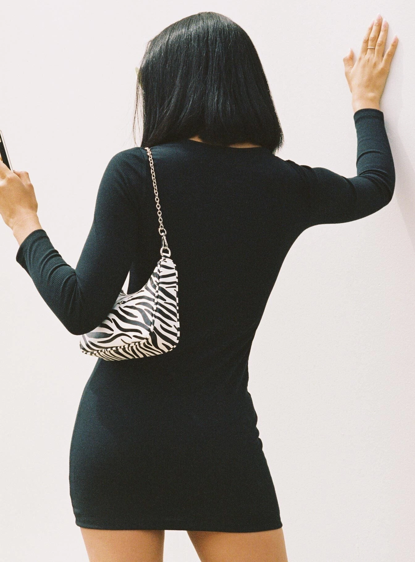 Dear Jane Mini Dress Black Flowing Layers SmoothEdgeFinish