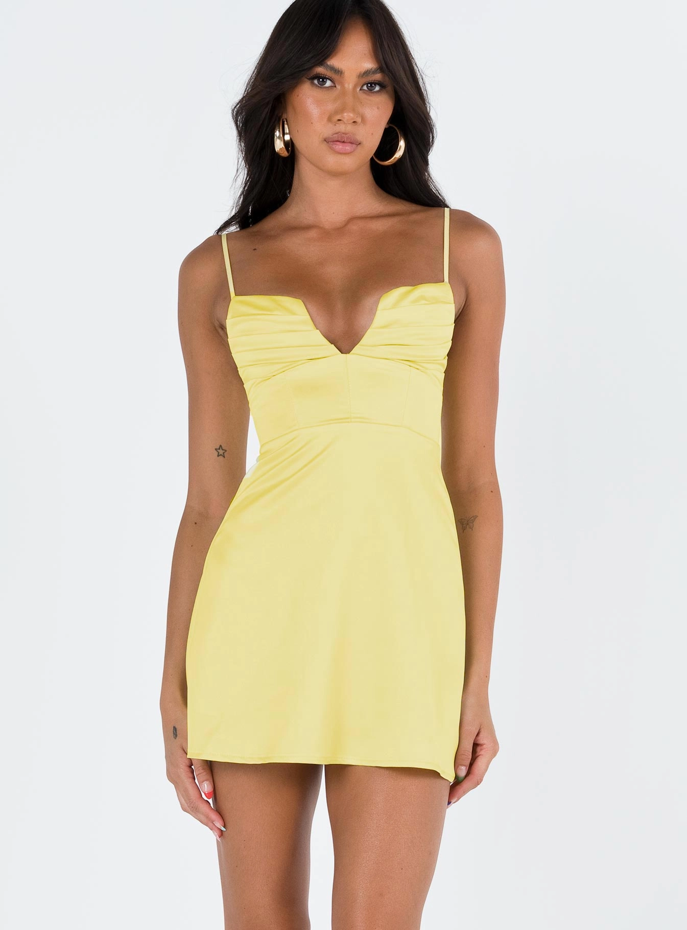 Summer Outfit Della Mini Dress Butter Yellow