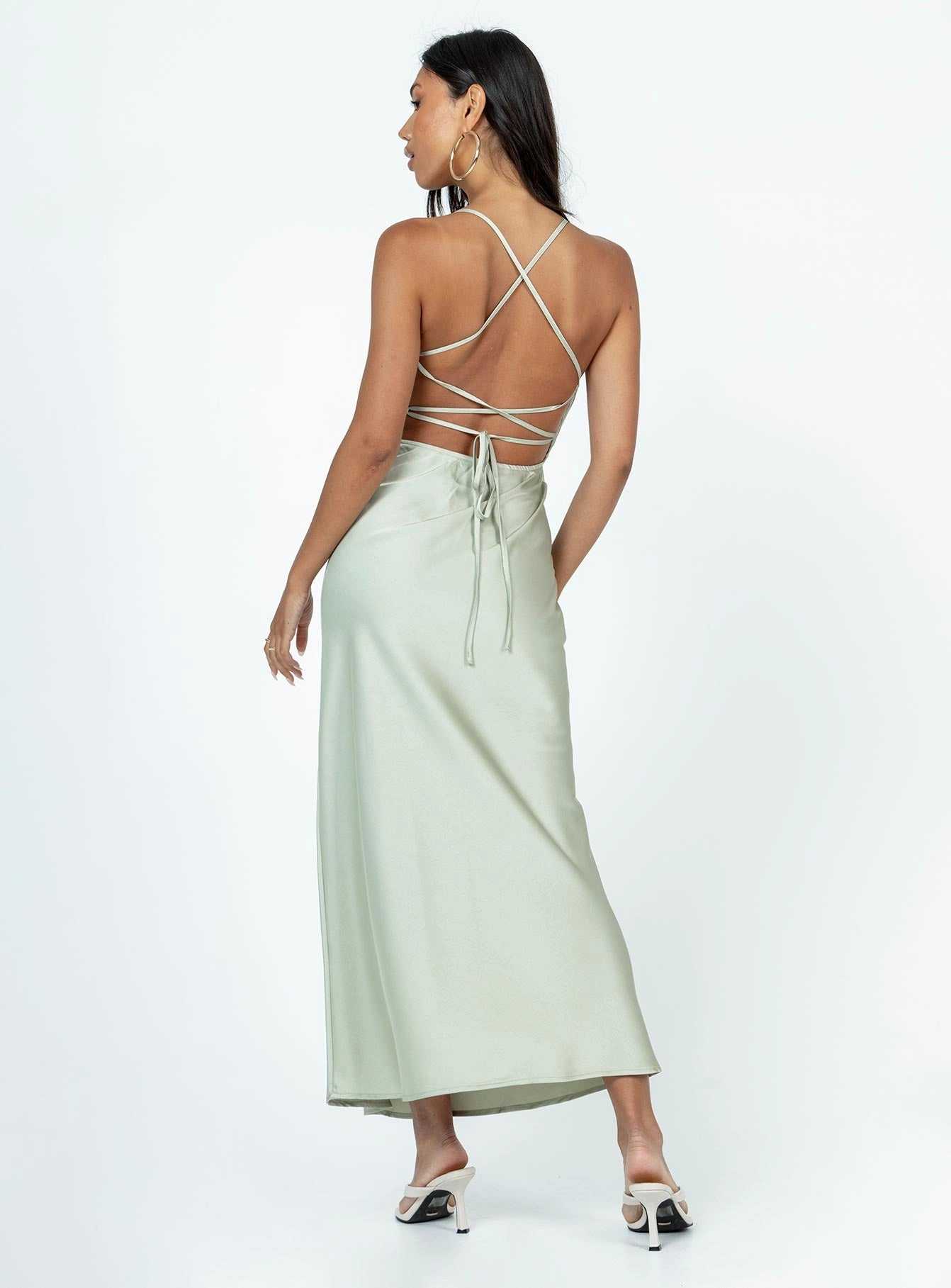 Dennings Maxi Dress Sage Trendy Vibes