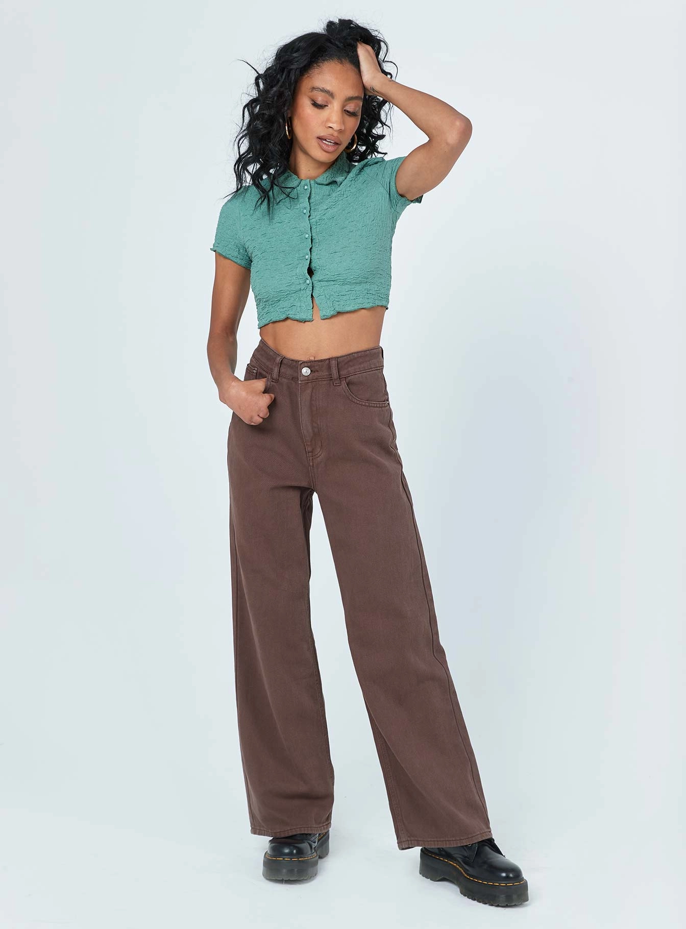 High Quality Material Denver Denim Jeans Brown