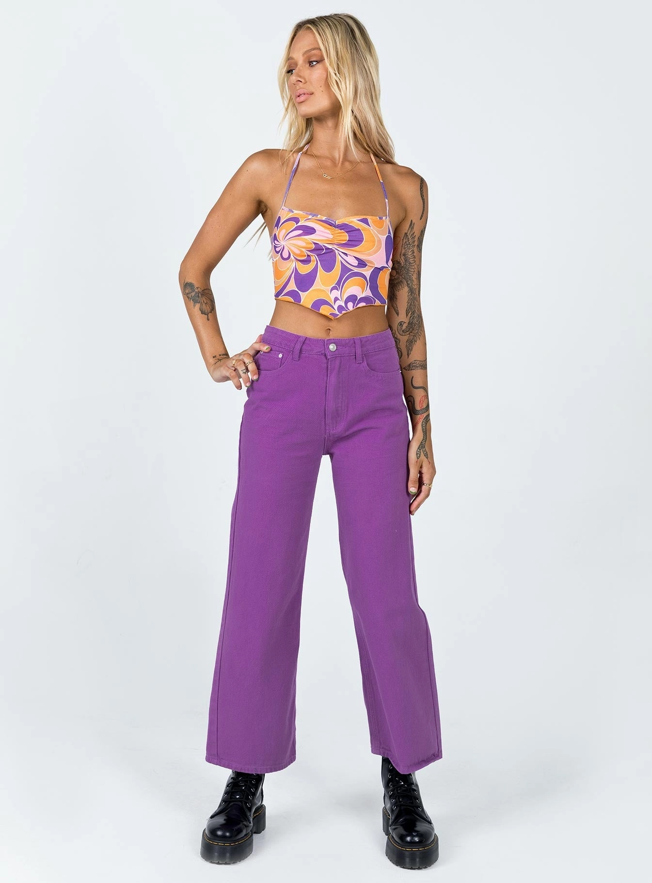 Timeless Piece Denver Denim Jeans Purple