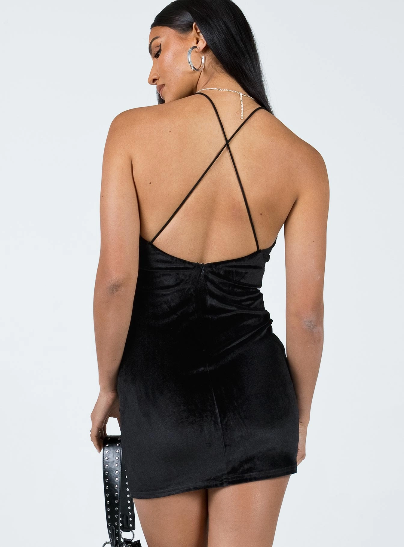 Farland Mini Dress Black Subtle Comfort Bright bold dress