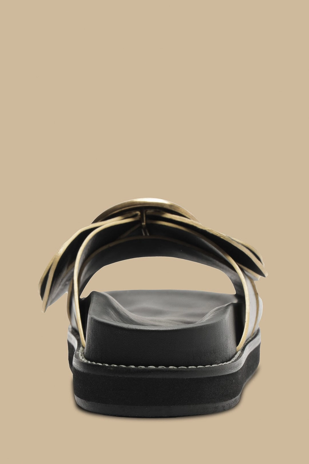 Arch Relief Black Daisy Slide Sandal