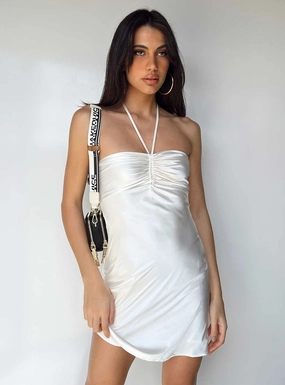 Desmond Mini Dress White Work Friendly Airy Layer