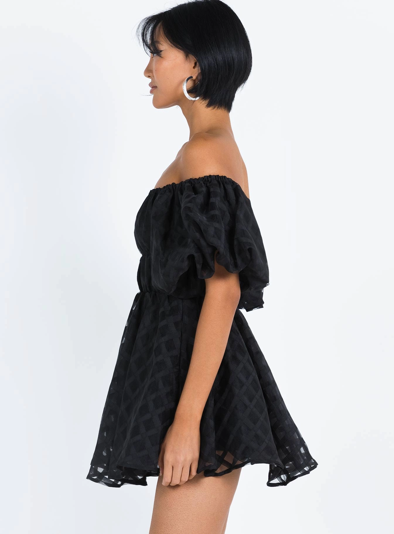 Pascali Mini Dress Black Classy Look Runway-Ready