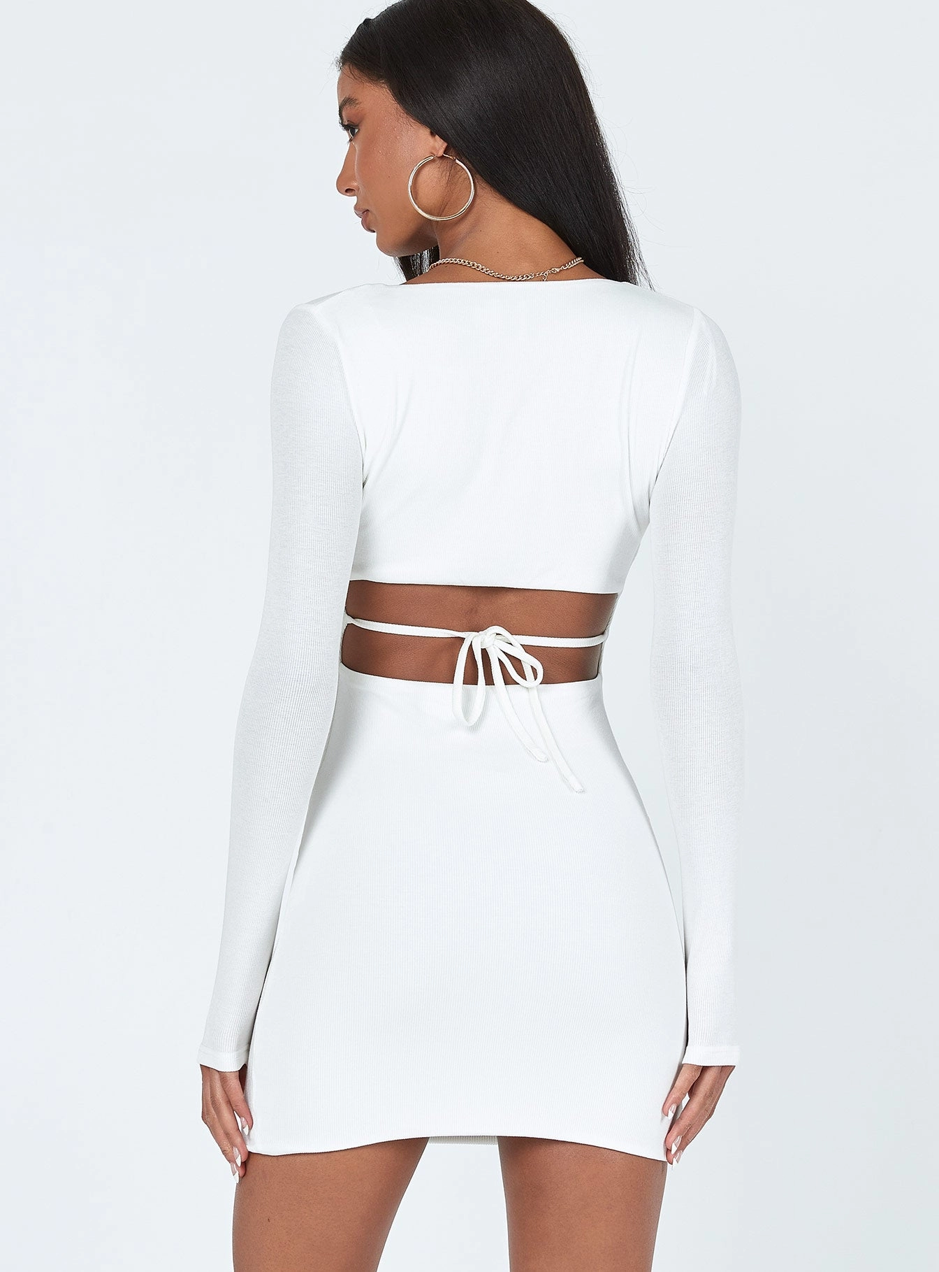 Classic wrap dress Nolan Mini Dress White