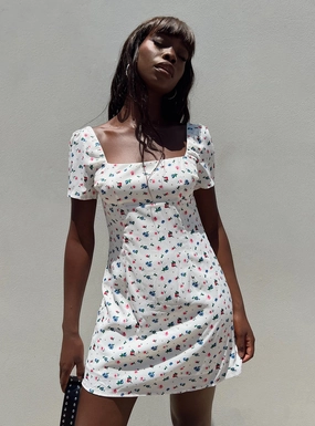 Hastings Mini Dress Floral Multi Holiday-Party