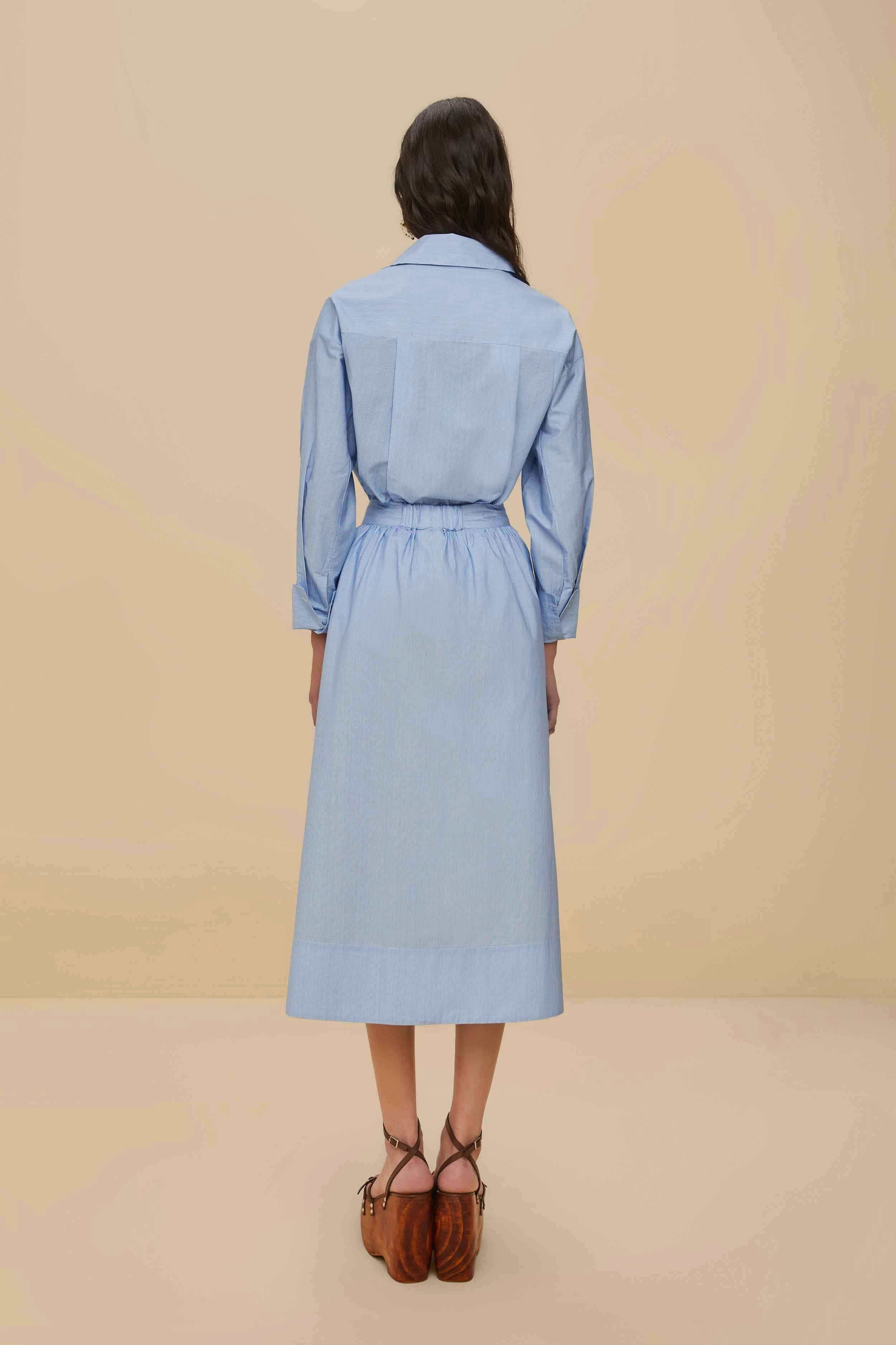Blue Banana Cocina Striped Midi Skirt Mood Outfit