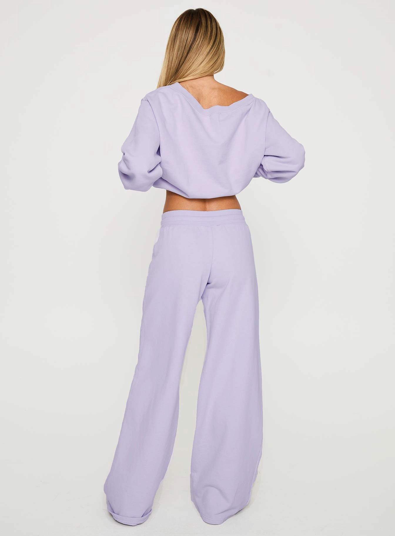 Dodie Wide Leg Pants Washed Lavender Plus-size option No Irritation Seams