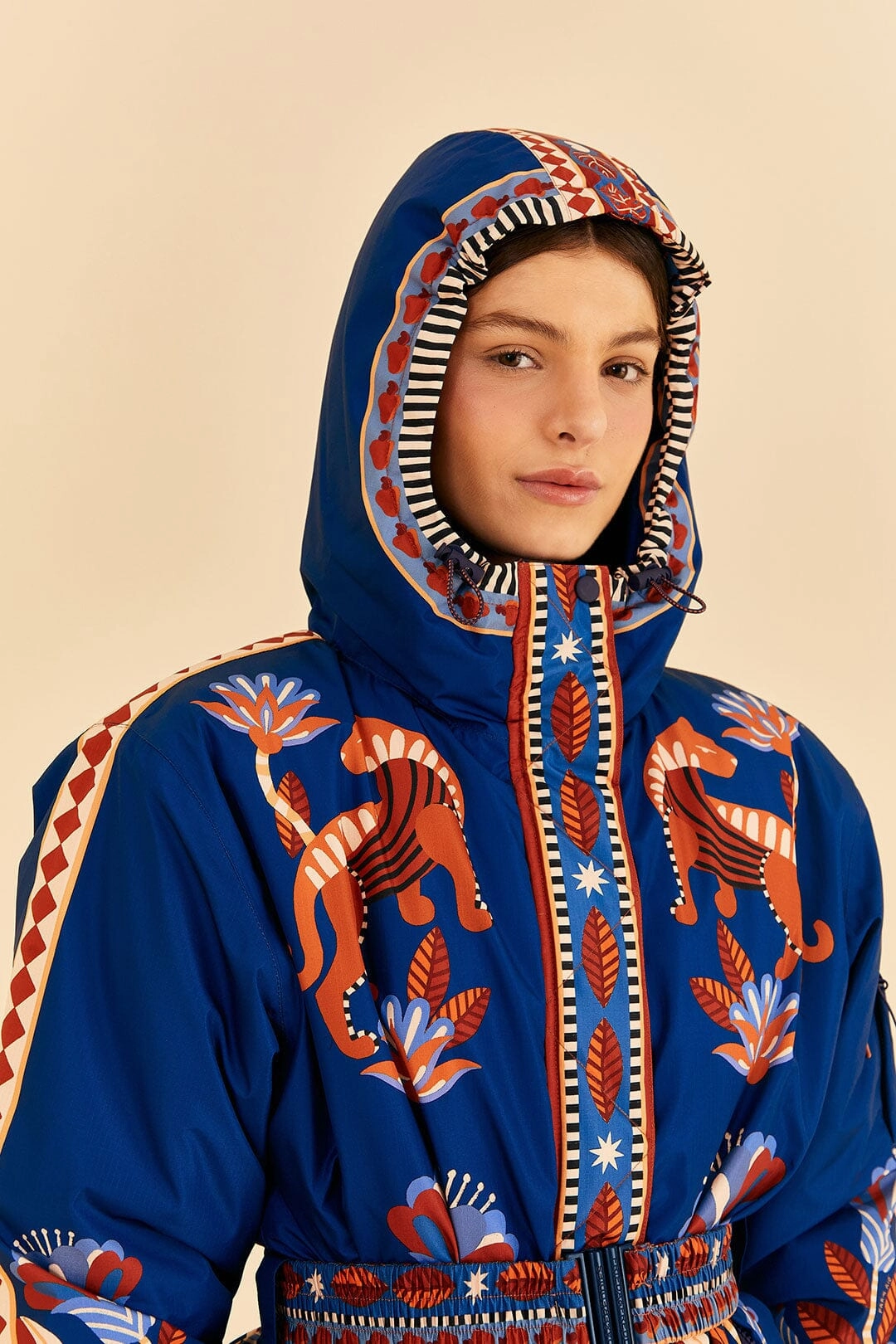 Travel Light Fit Flexible Insulation Blue Nature Beauty Ski Jacket