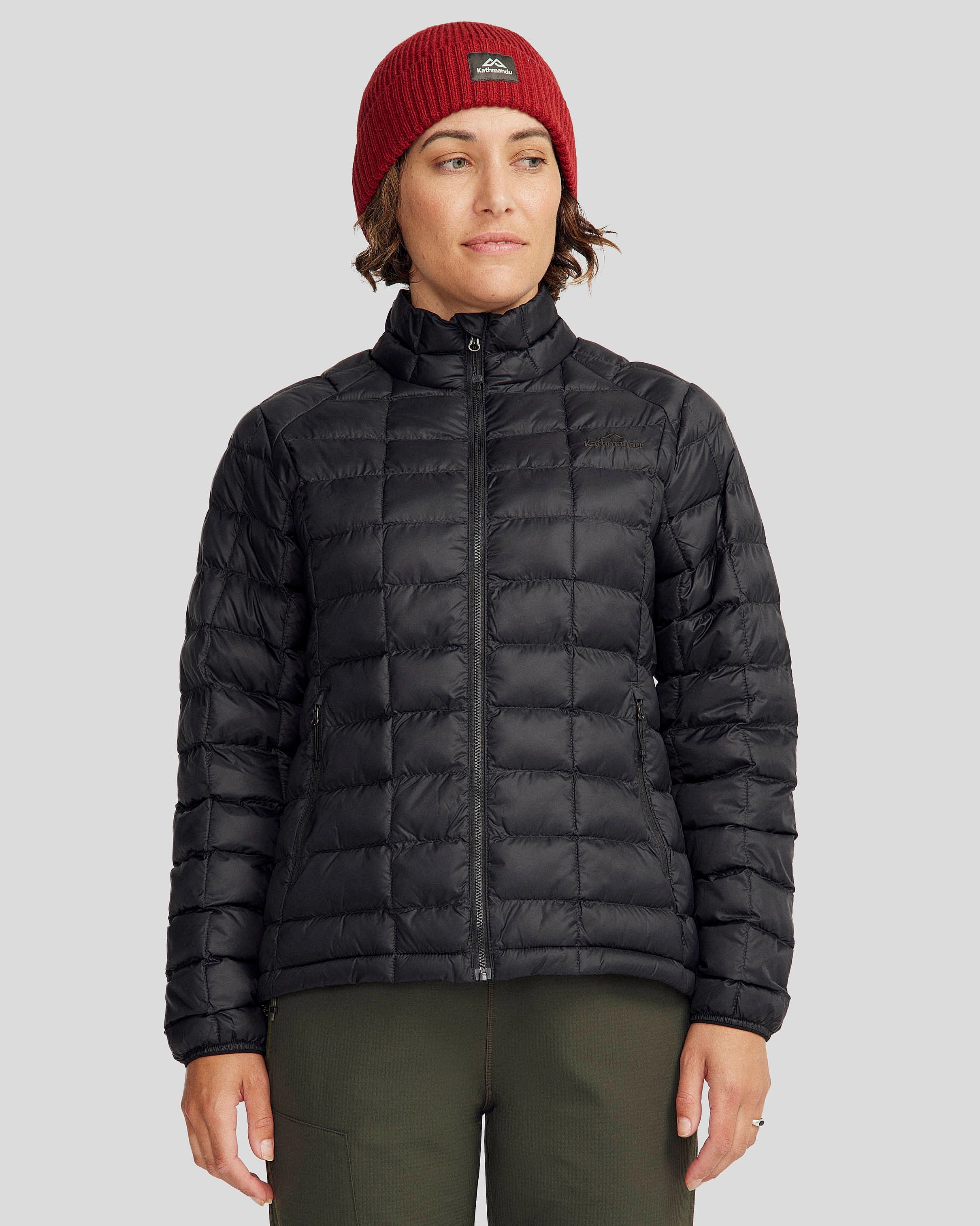 Women's Heli Insulated Jacket - Black Stingray Oversized Fit Windproof Technology
