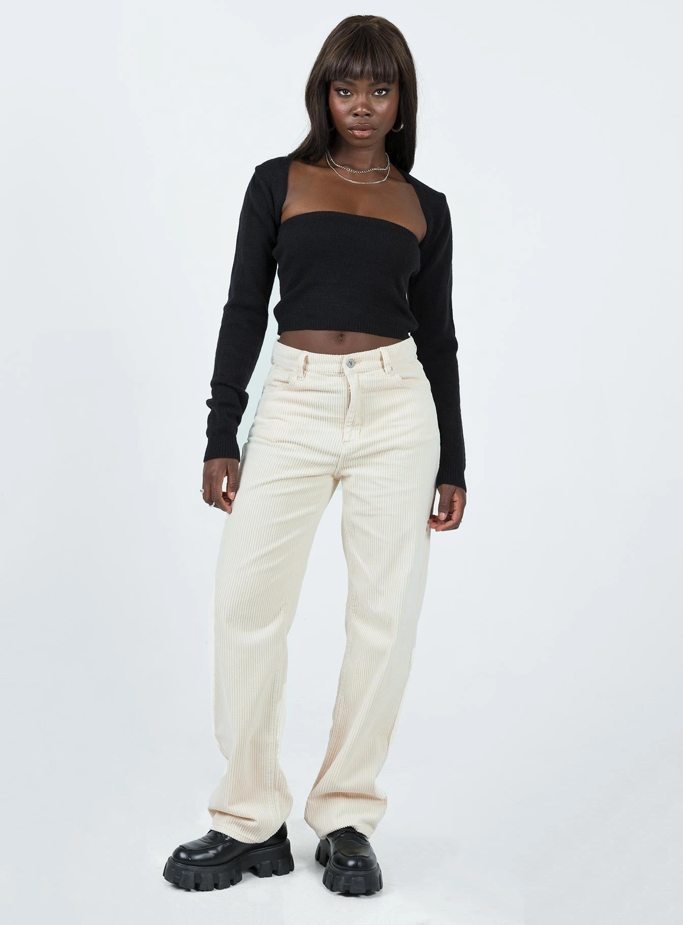 Abrand Slouch Jean Real Love Cord Cream All Season Style