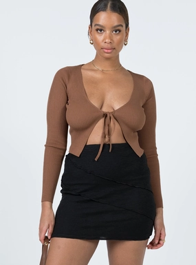 Oscar Mini Skirt Black Comfort Wear Soft Texture