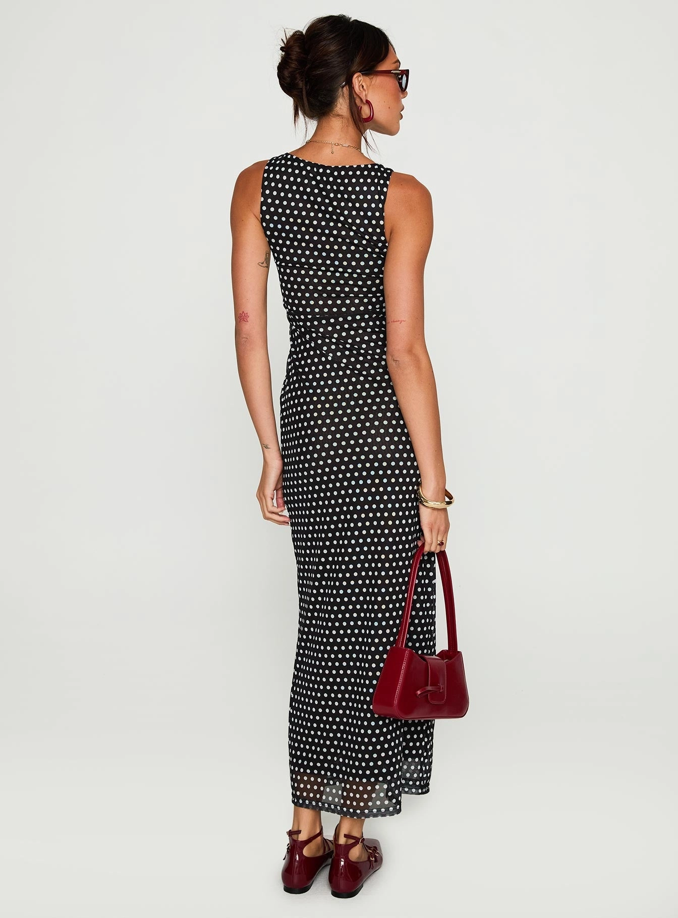 Flowy casual dress Stylish Line Top Of Mind Maxi Dress Black