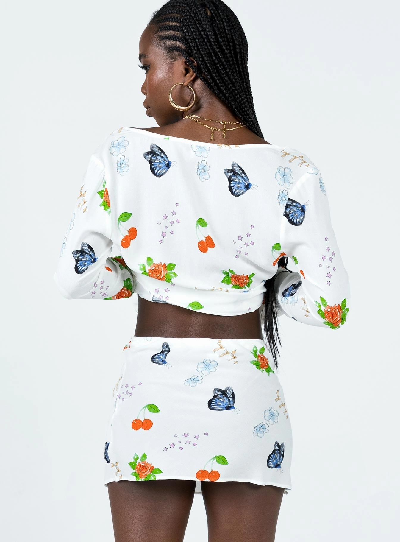 A line Drawn To You Mini Skirt Multi