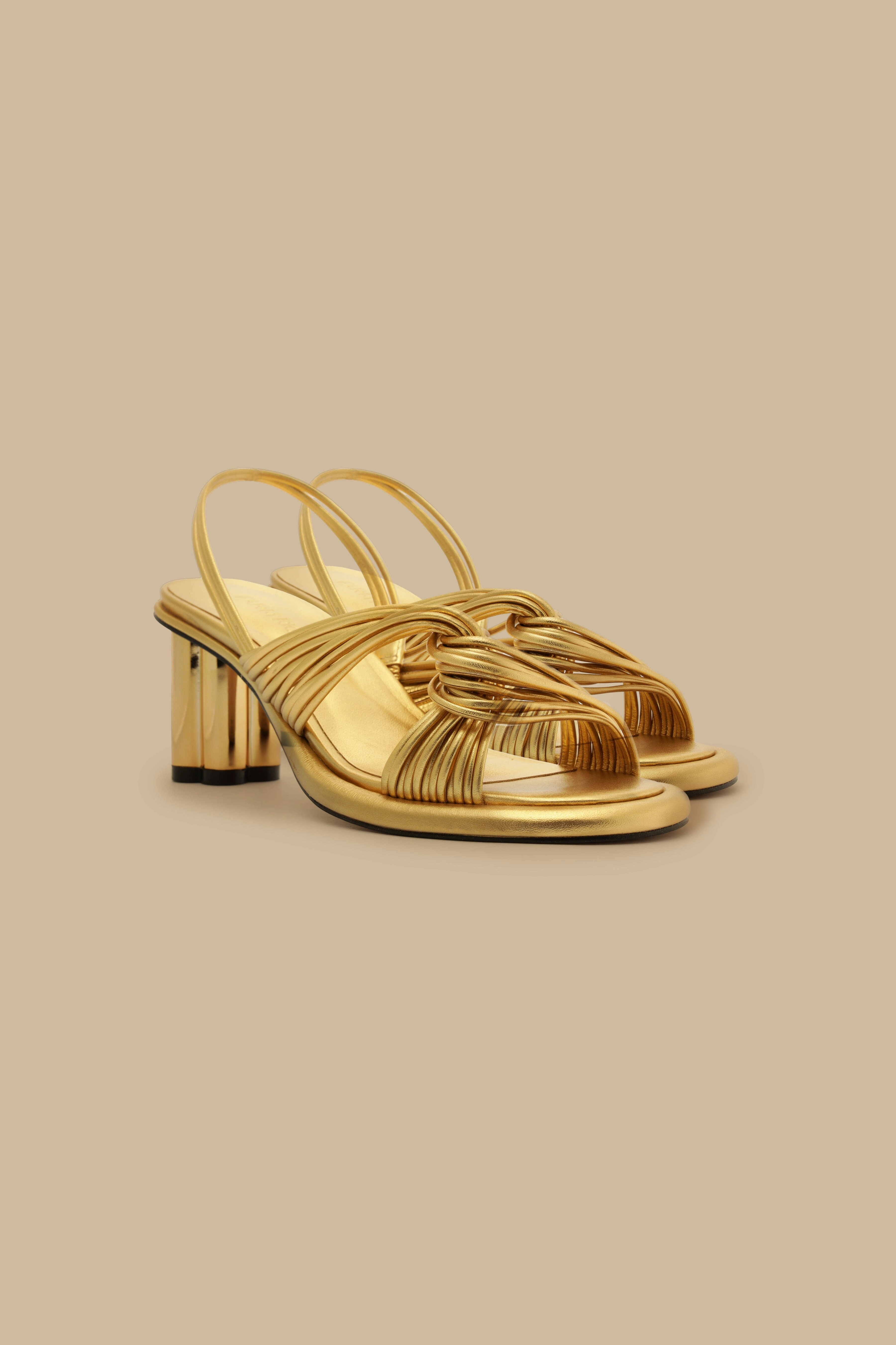 Foot Love Smart Look Strappy Heeled Sandal