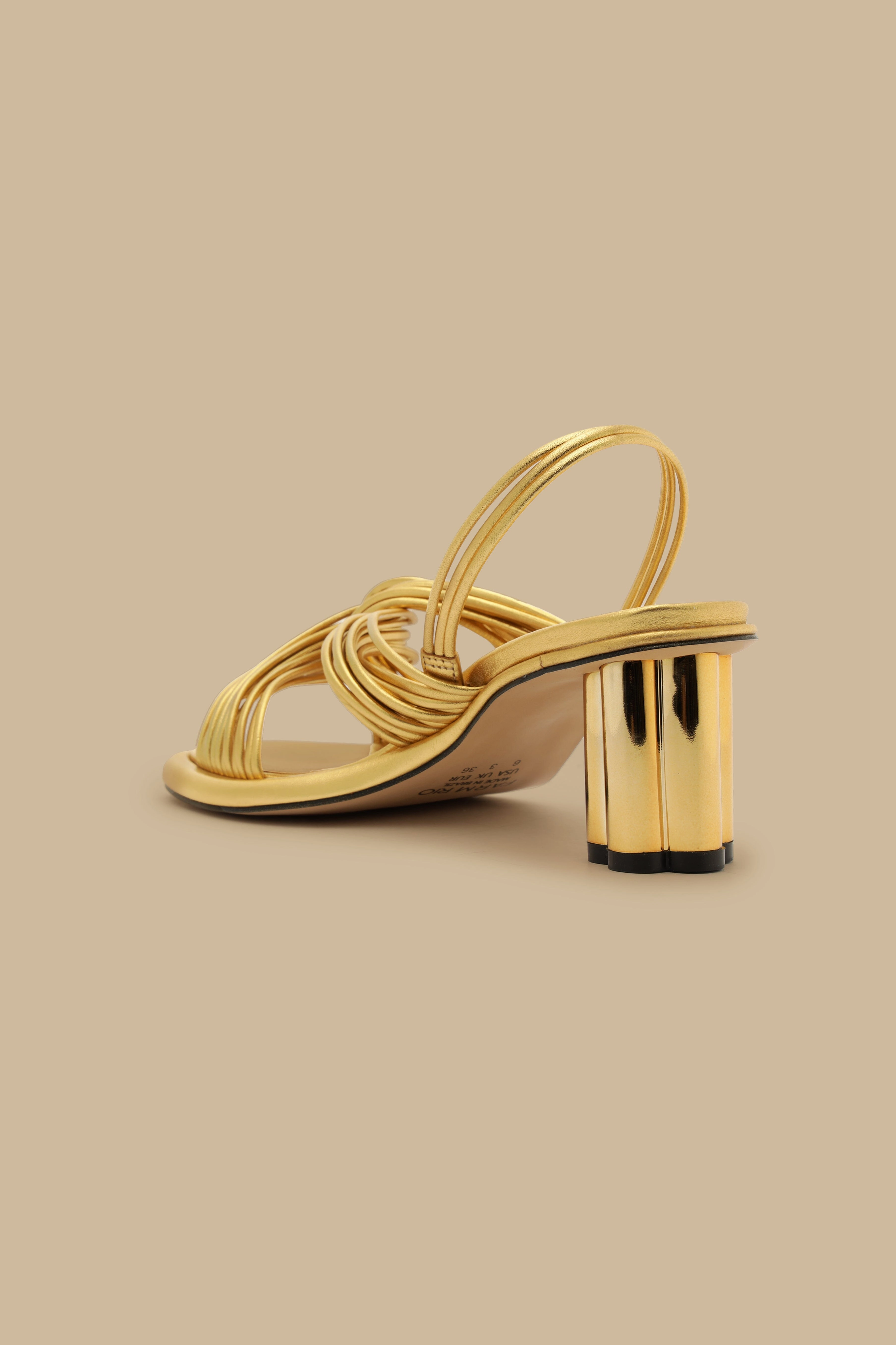 Strappy Heeled Sandal Non Toxic Material Composition