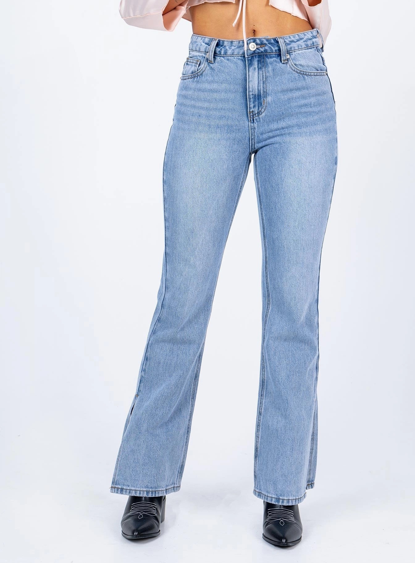 Street Essential Tampico Flare Leg Denim Jeans
