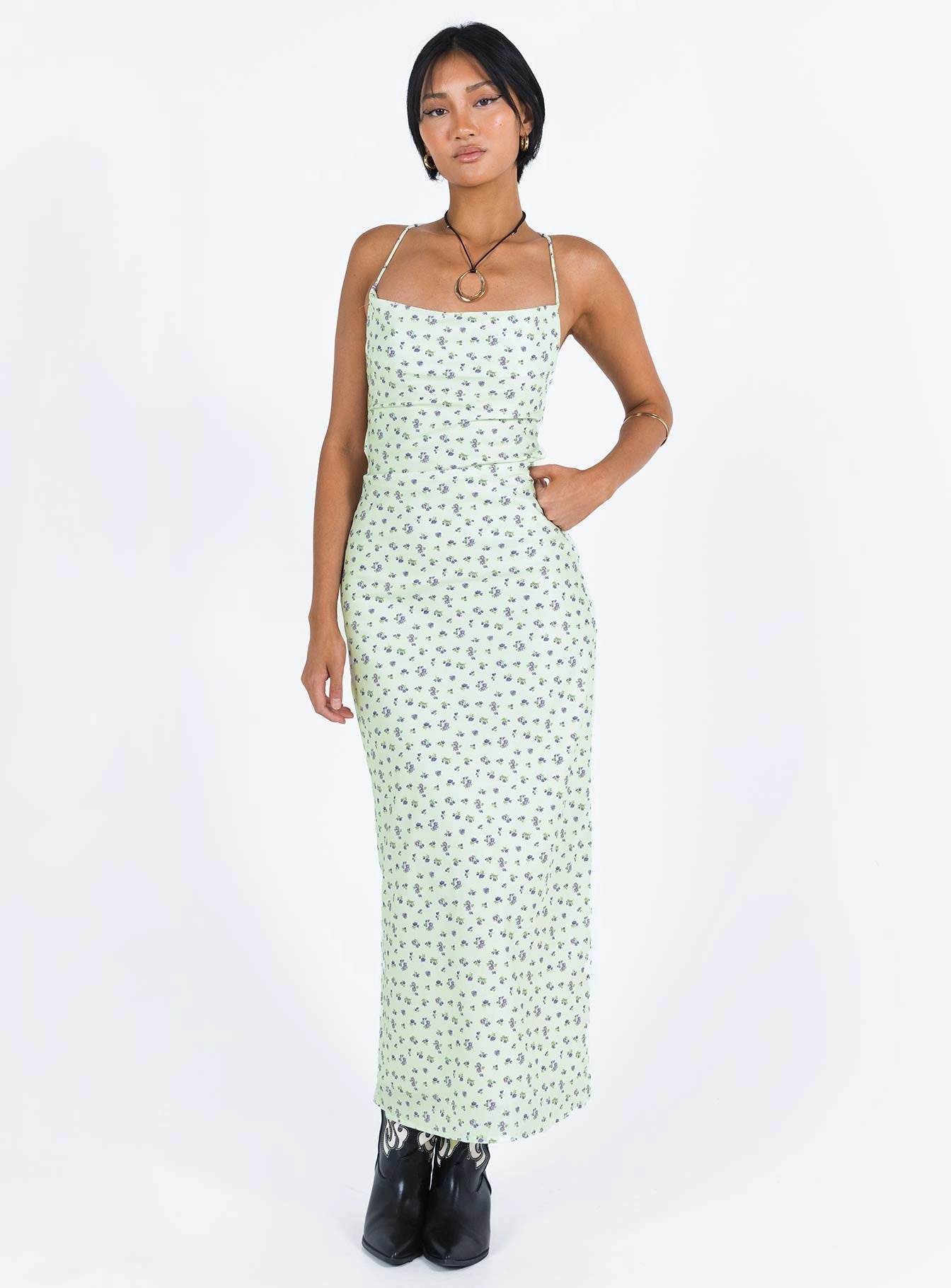 Fit Easy Malabar Maxi Dress Mint / Floral