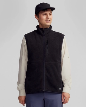 Men's Trailhead Fleece Vest - Black Stingray Anti Slip Shoulder