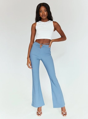 Lovey Pants Blue Tapered Look Relaxed Wearable