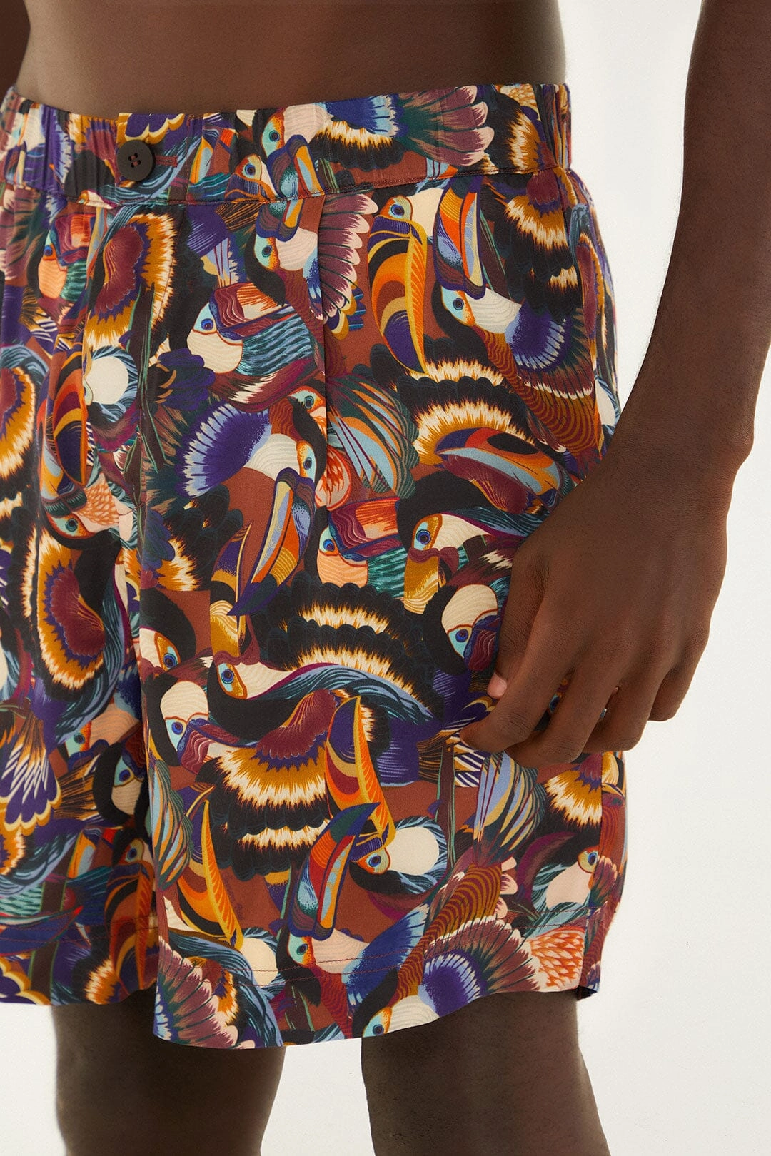 Compression Support Layer Go Soft Multicolor Flying Toucans Lenzing? Ecovero? Shorts