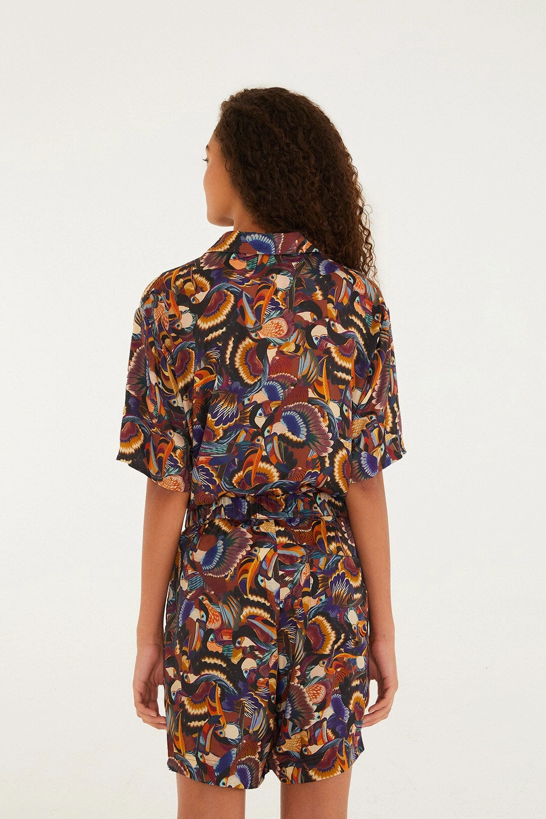 ethical fashion Comfort Flex Wear Multicolor Flying Toucans Lenzing? Ecovero? Shorts
