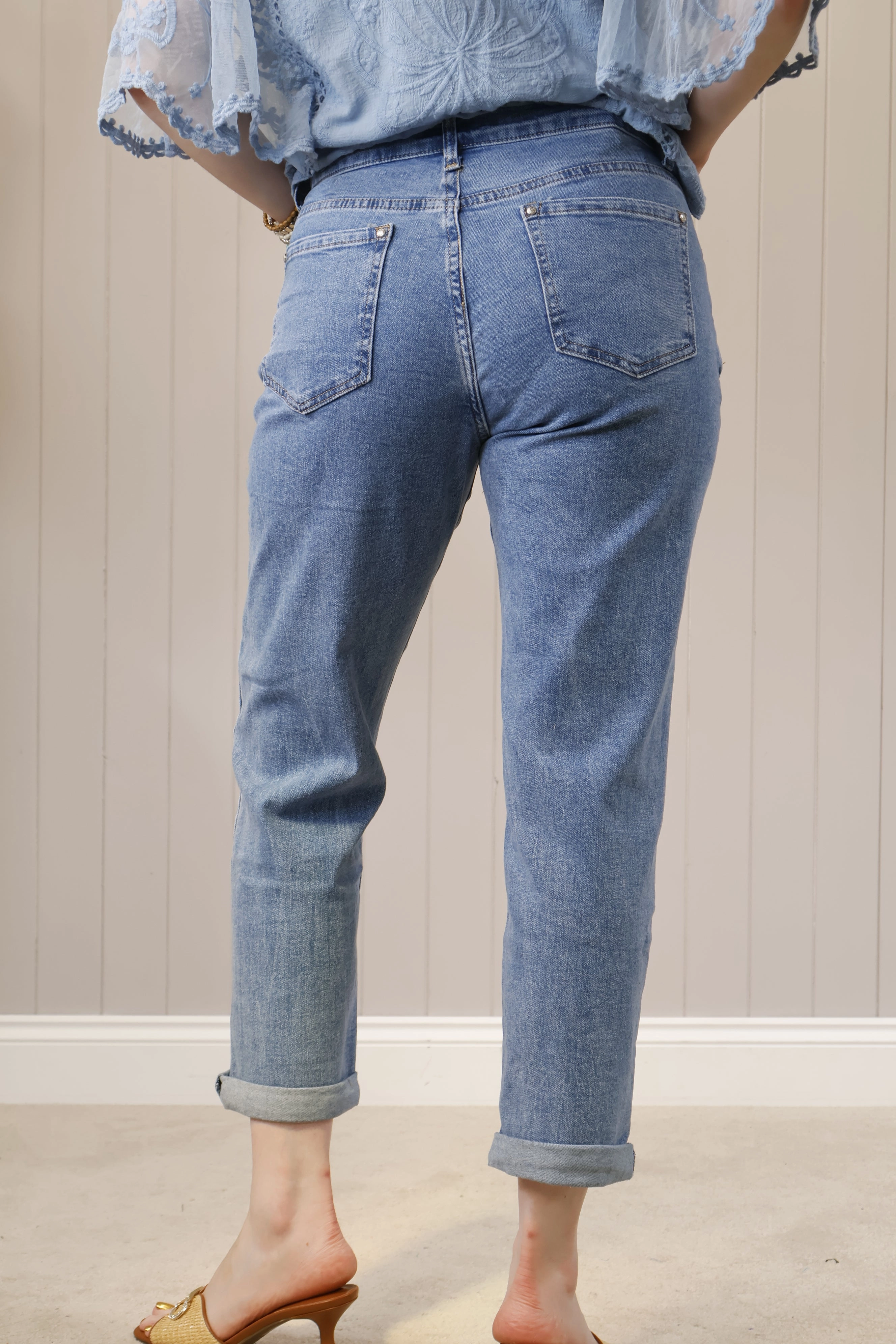 Brodie High Waisted Jeans Chilly Layering