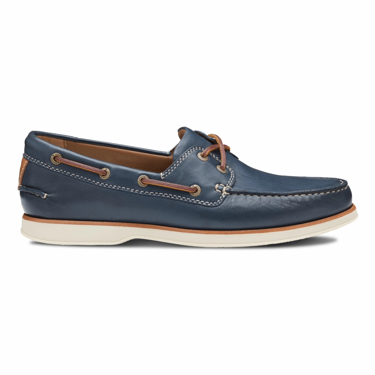Johnston & Murphy Men's Monaco 2-Eye Boat Shoe Navy Glove Leather Subtle Vibe Fashionable color scheme
