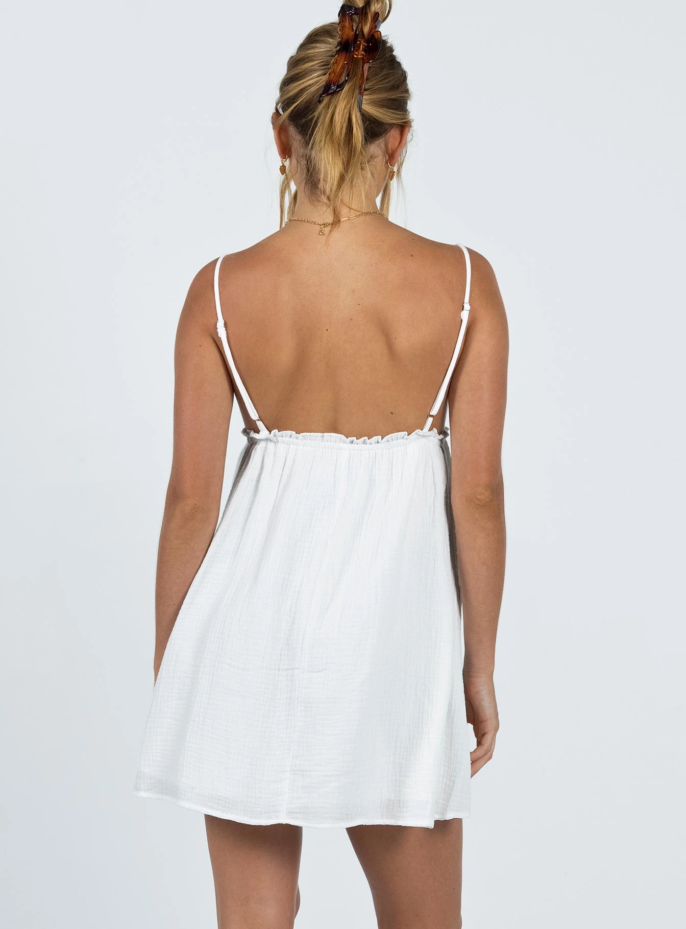 Panonia Mini Dress White Timeless Edge