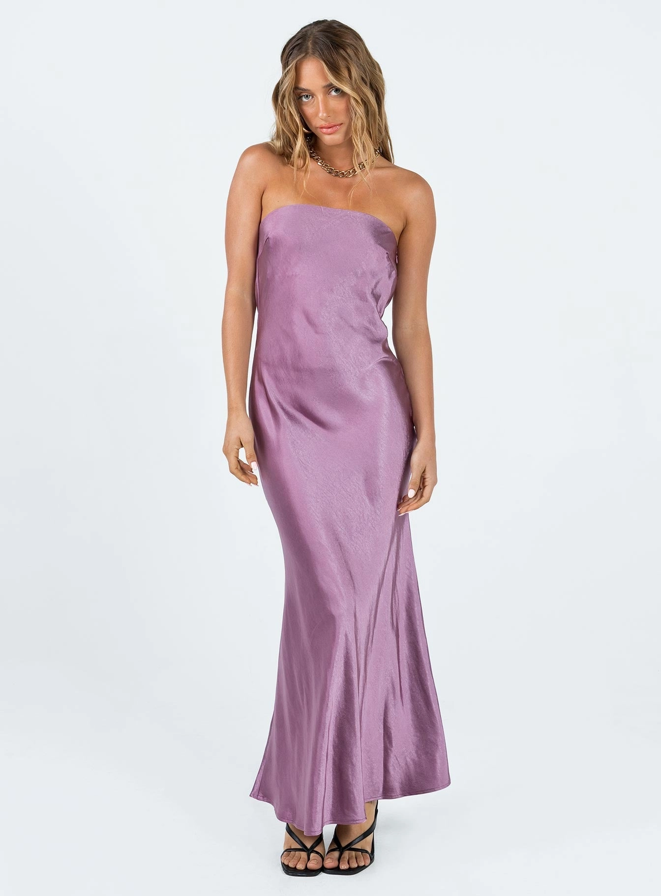 Haley Maxi Dress Mauve Bold colors