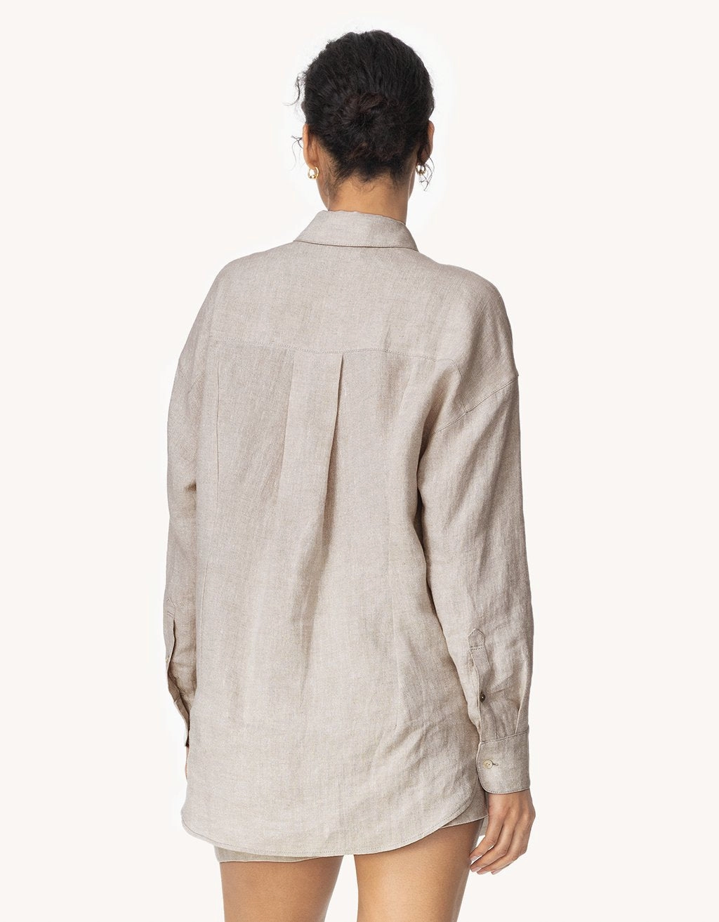 unsubscribed shimmer linen button down Weekend Outfit Unisex Choice