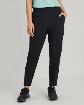 Neutral Shade High Stretch Fit Women's Miro Tapered Pants - Black