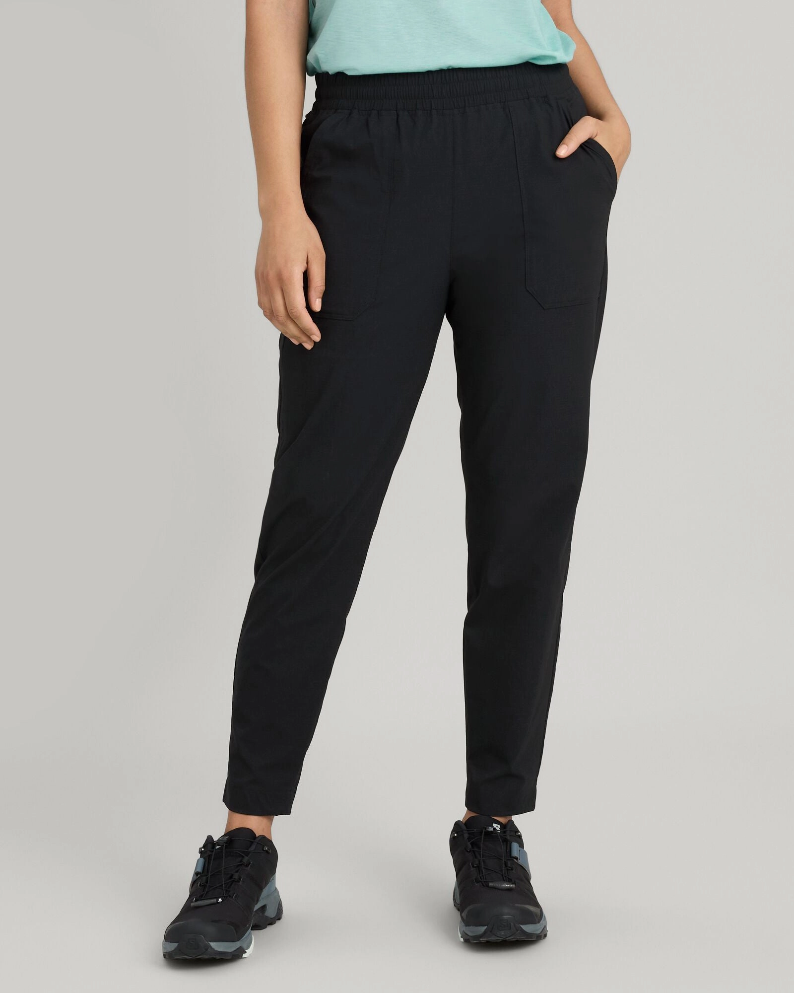 Women's Miro Tapered Pants - Black Minimal Fit Non slip grip