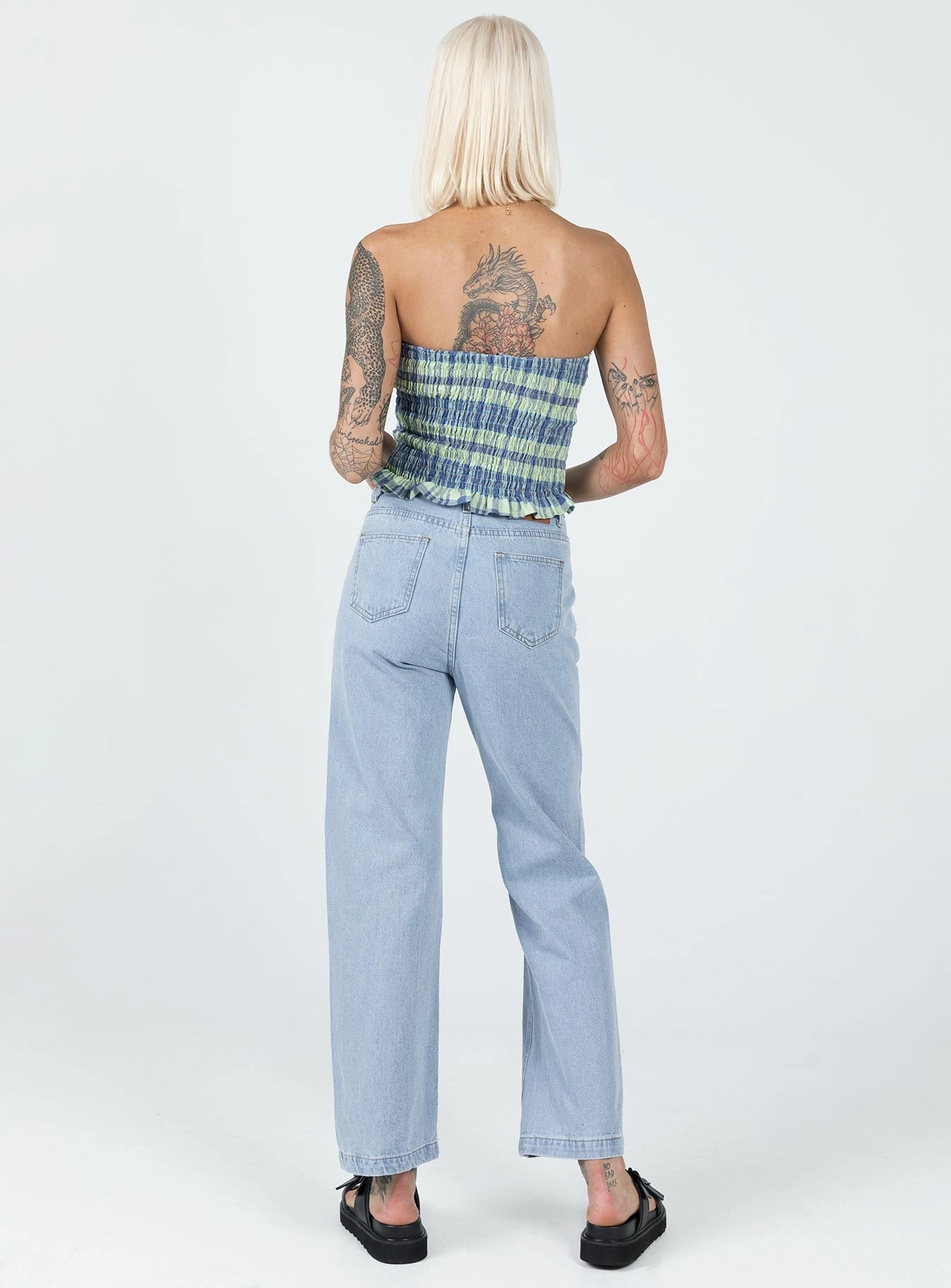 Effie Cargo Staight Leg Jean Denim Abrasion Resistant Fabric