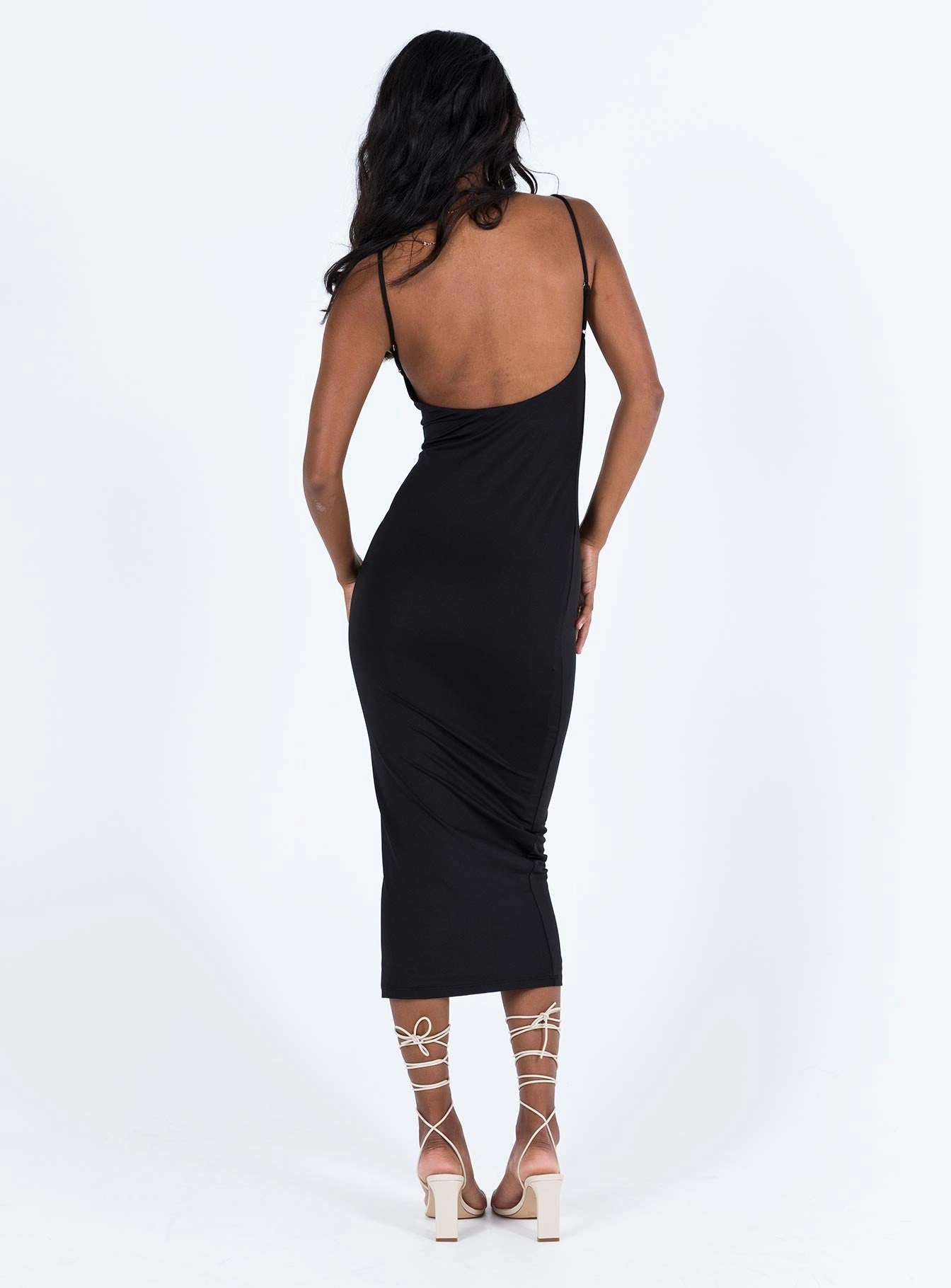 Lazy Pick Darbee Midi Dress Black