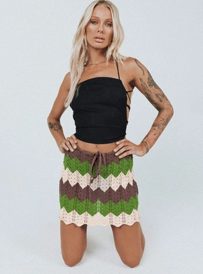 Pahoma Crochet Mini Skirt Multi Timeless Piece