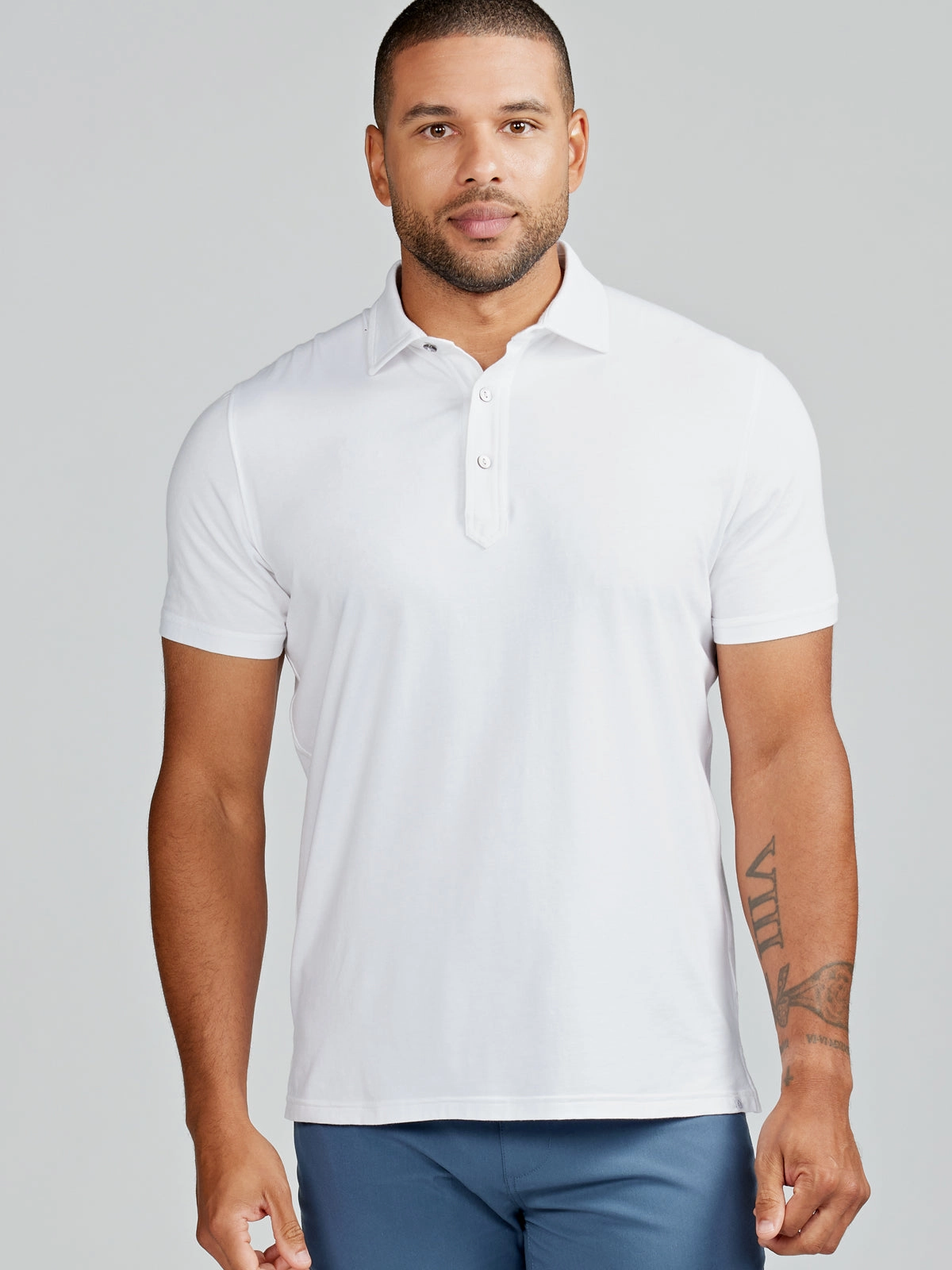 Moisture wicking Workout Friendly Everywear Polo