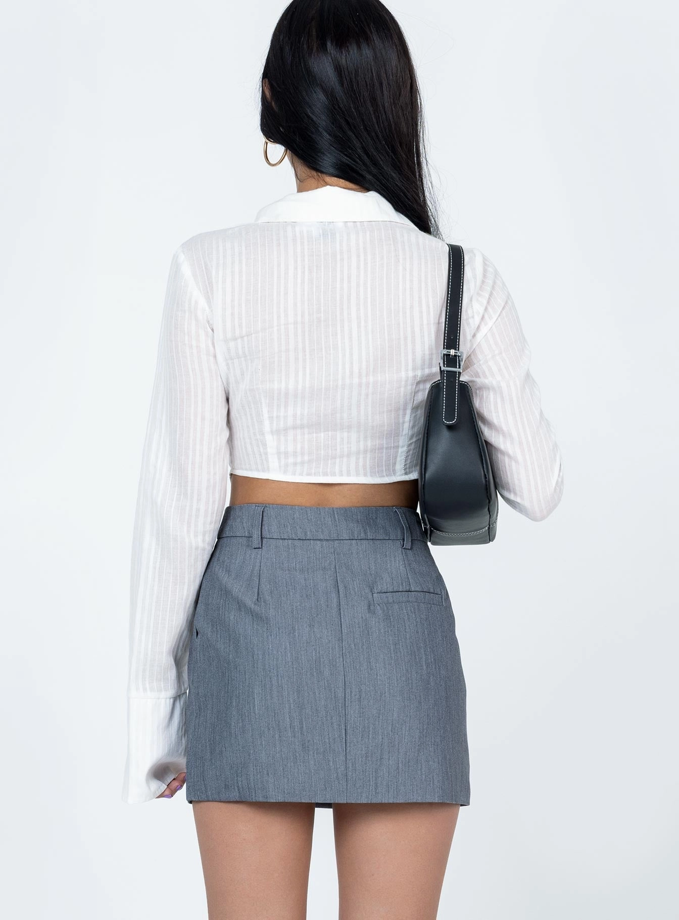 Konrad Mini Skirt Grey Ethically Made