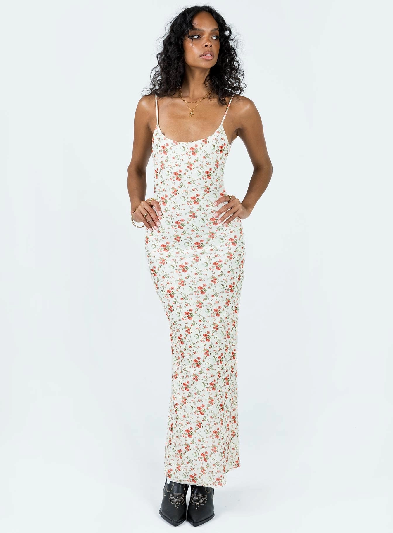 Summer Air Knox Maxi Dress Beige Floral