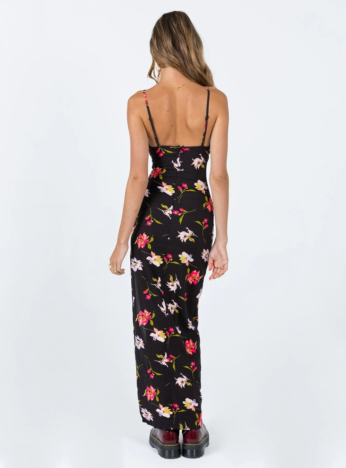 Seasonal piece Fashionable And Functional Brailey Maxi Dress Black Multi