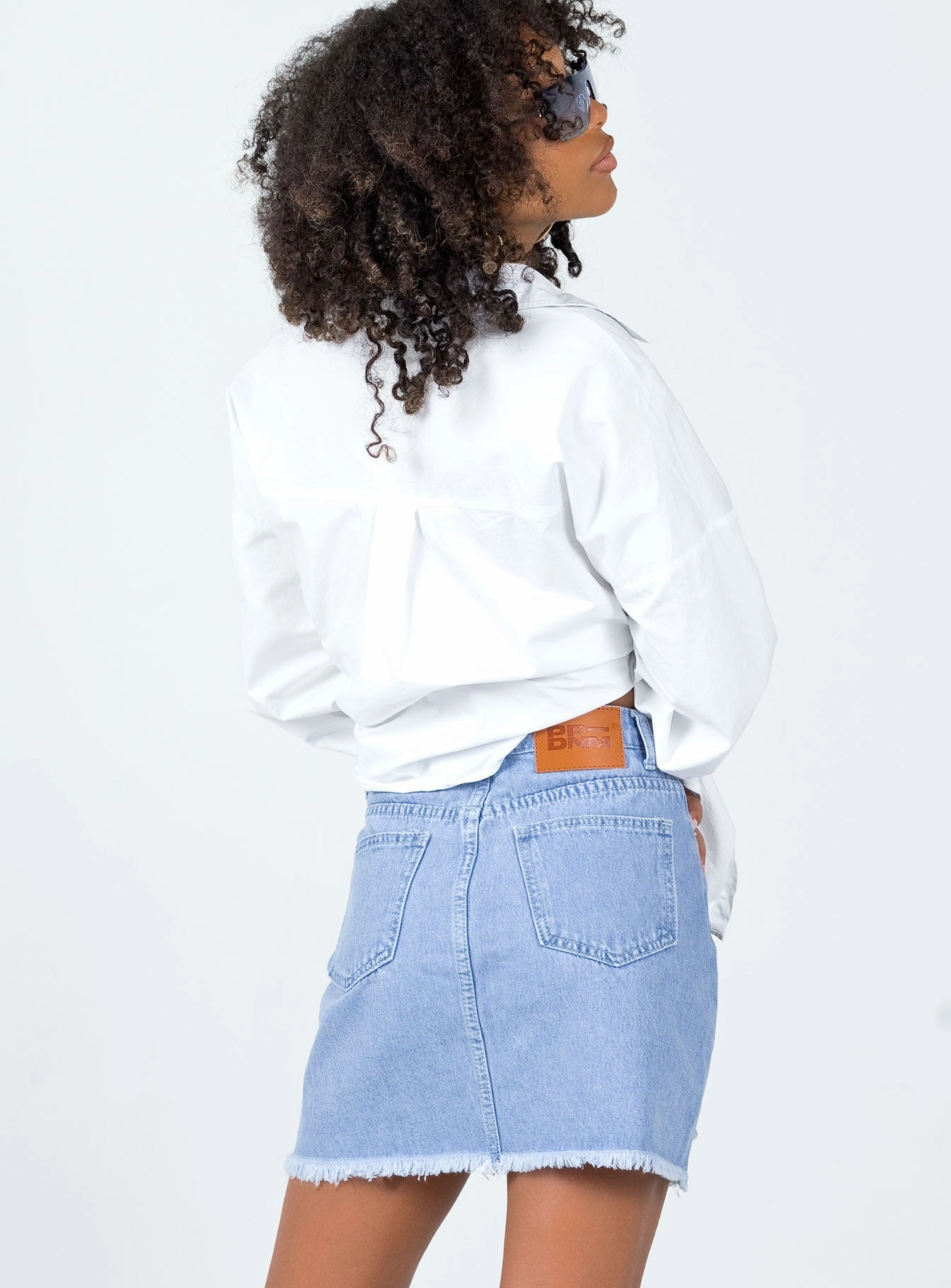 Giannia Denim Mini Skirt Non Restrictive
