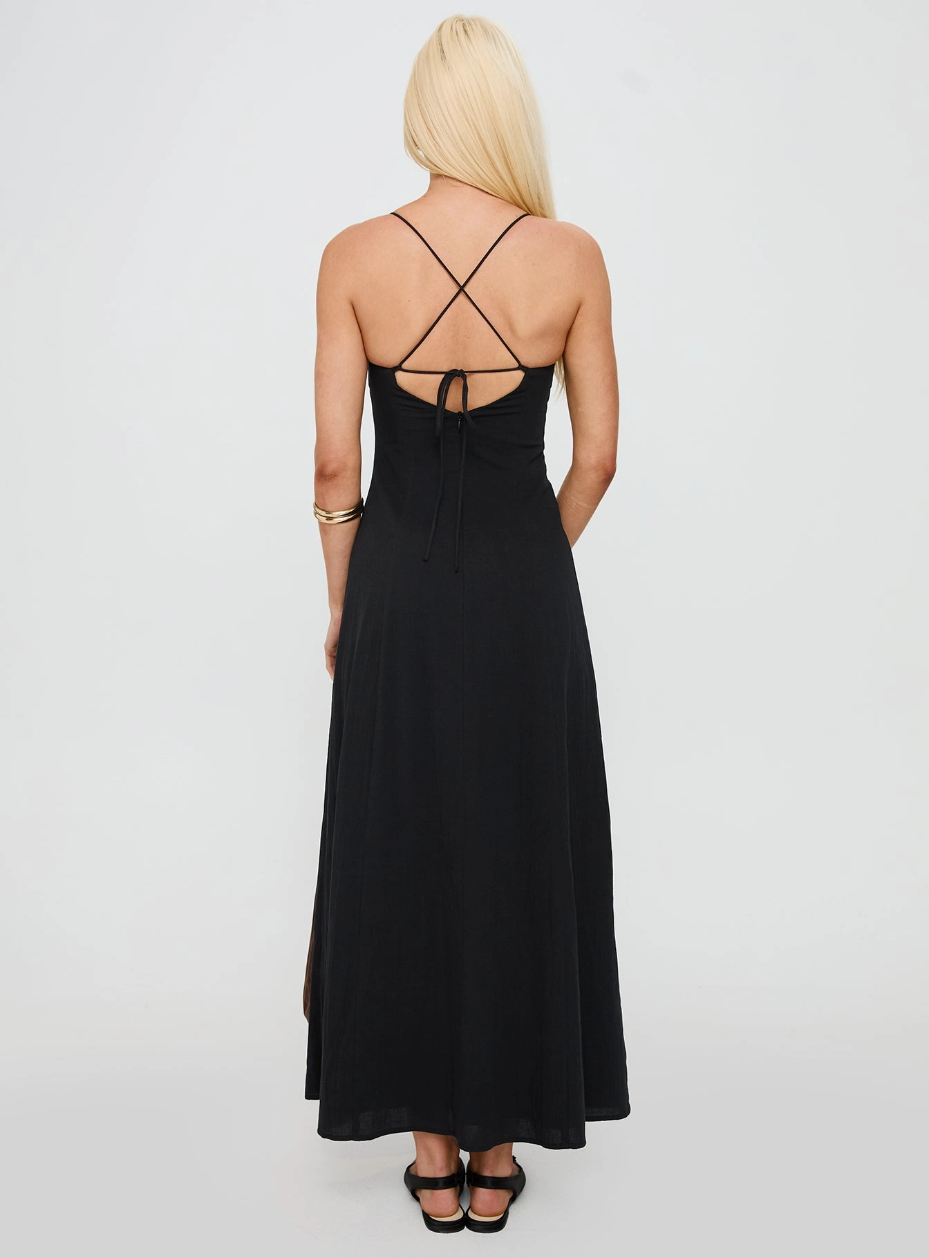 Texture Rich Brightwell Maxi Dress Black