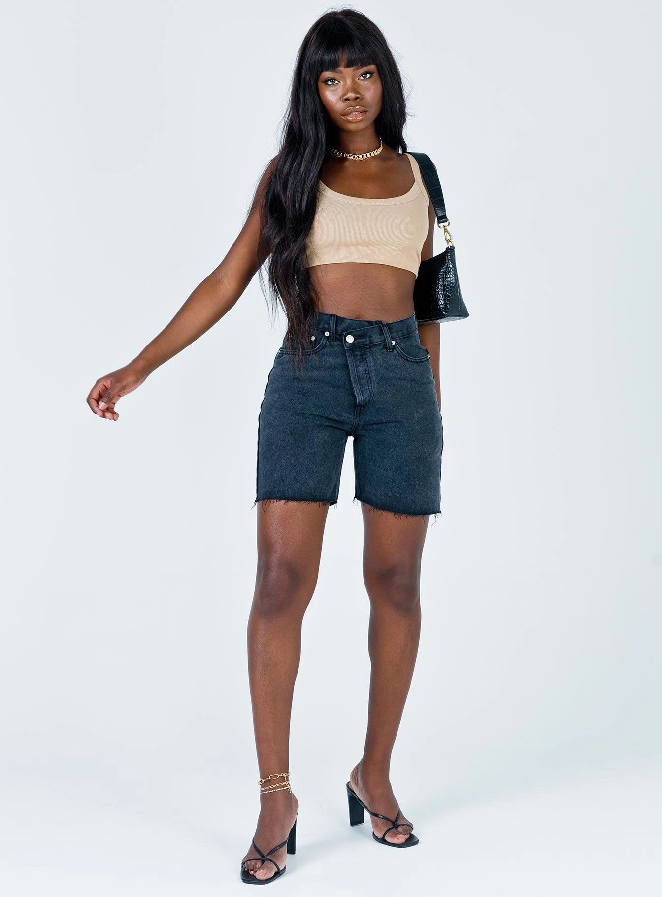 Eliana Shorts Black Adaptive design Layering Piece
