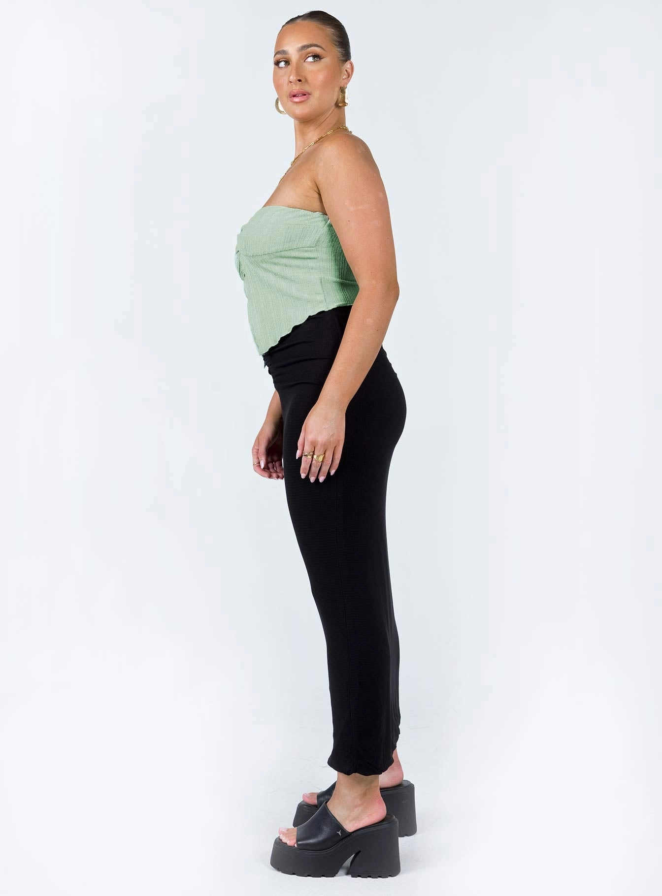 Elidy Maxi Skirt Black Gentle Comfort Low Impact Dye