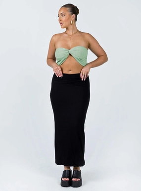 Elidy Maxi Skirt Black Easy Combo