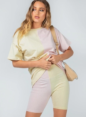 Comfort Layer Wear beauty industry Elisia Shorts Yellow / Pink