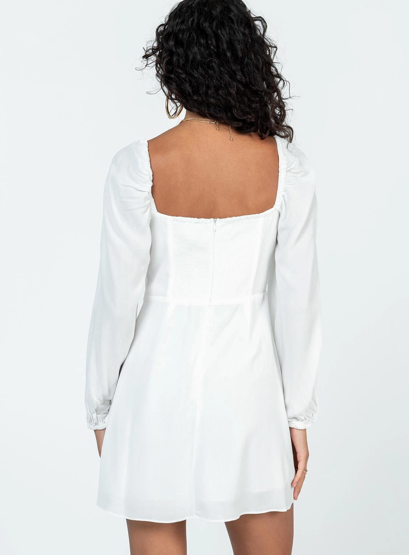 Breath Ease Calm Outfit Elvira Mini Dress White